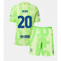 Camiseta Barcelona Dani Olmo #20 Tercera Equipación Replica 2024-25 para niños mangas cortas (+ Pantalones cortos)